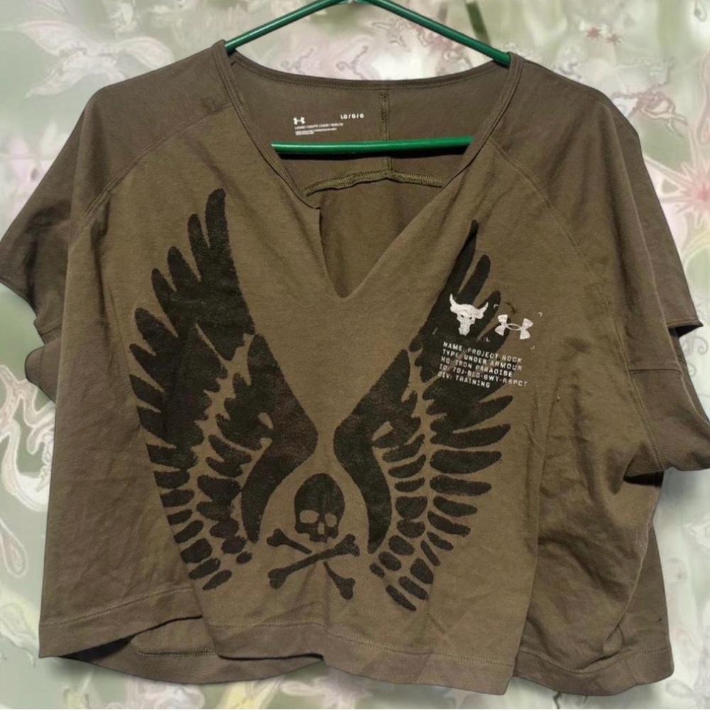 Under Armour Olive Green Graphic Women's Tee